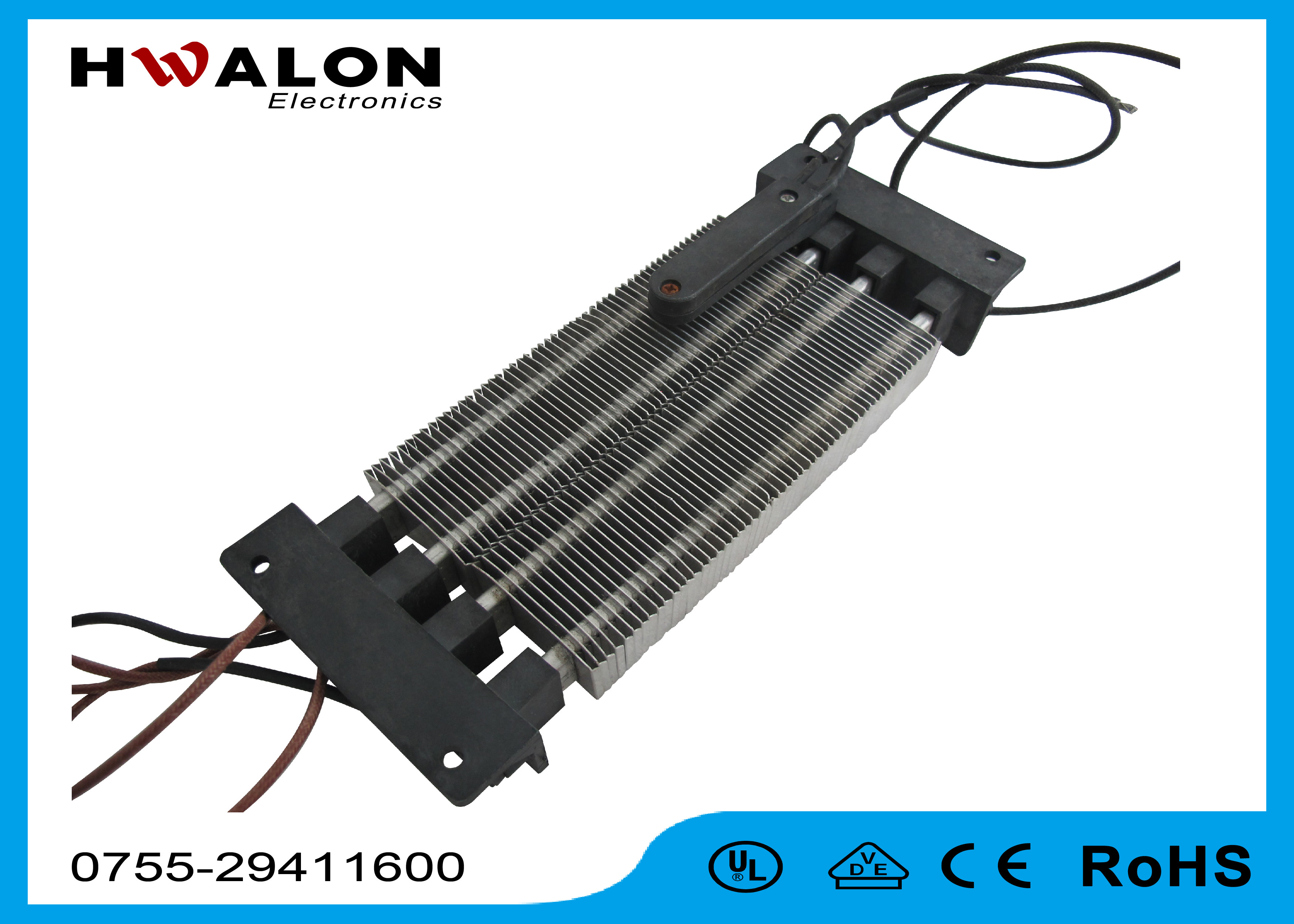 160 × 69 × 32 Mm PTC electric heater , Air Curtain Electric Heating Element With Frame
