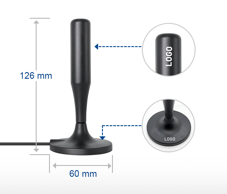 BAIAO 0-2dBi Free Channel TV Antenna HD Portable Digital Aerial For USB TV Tuner