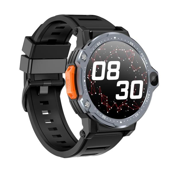 PG999 Black 2+16GB Android Heart Rate Monitor Watch 1.54'' 8.1 Dual Camera WIFI