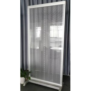 Standing P2.6mm Transparent Led Poster 1920Hz Movable Led Display