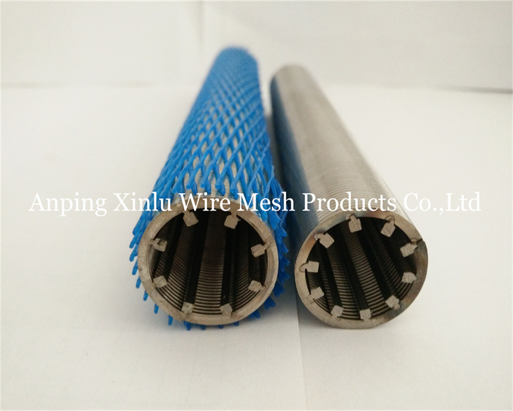 Pure Round 316L Wire Wrapped Johnson Screen Tube diameter 33-300mm for Juice and Beer Filter Treatment
