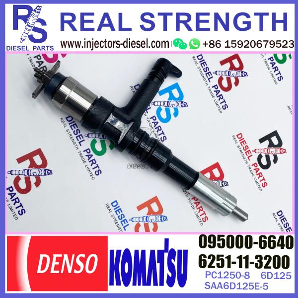 For KOMATSU SAA6D125E-5 6251-11-3200 6251-11-3201 Common Rail Fuel Injector