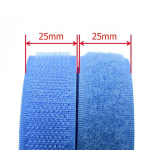 Black nylon hook and loop adjustable band straps