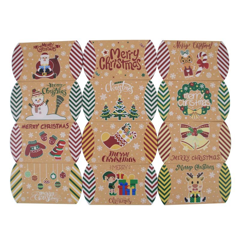 Custom Logo Kraft Paper Mailer Box for Christmas Candy Express Packaging Solution