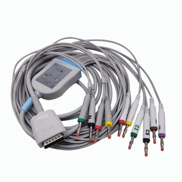 Mortara Burdick Eclipse EKG Cable Compatible 007704 012-0844-00 012-0844-01 3.6m