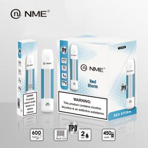  600 Puff E Juice 2Ml Nicotine 20mg/Ml Disposable Vape Device Mesh Coil 1.4Ω 450mAH Manufactures