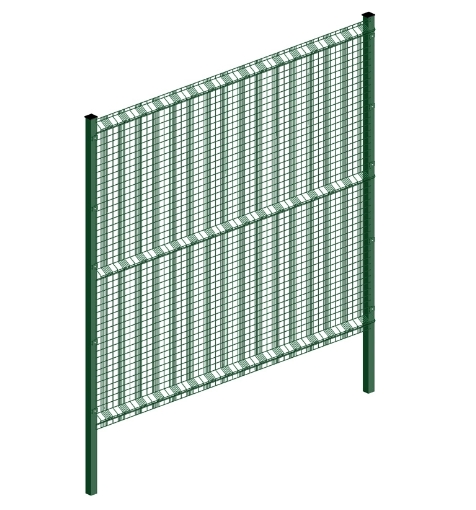 curved mesh fence