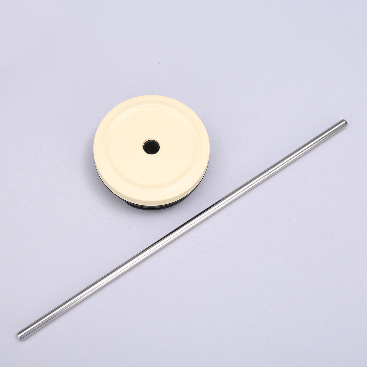 Customized Printing Stainless Steel Thermal Cup Portable Outdoor Straw 304 Stainless Steel Vacuum Double-Layer Thermal Cup
