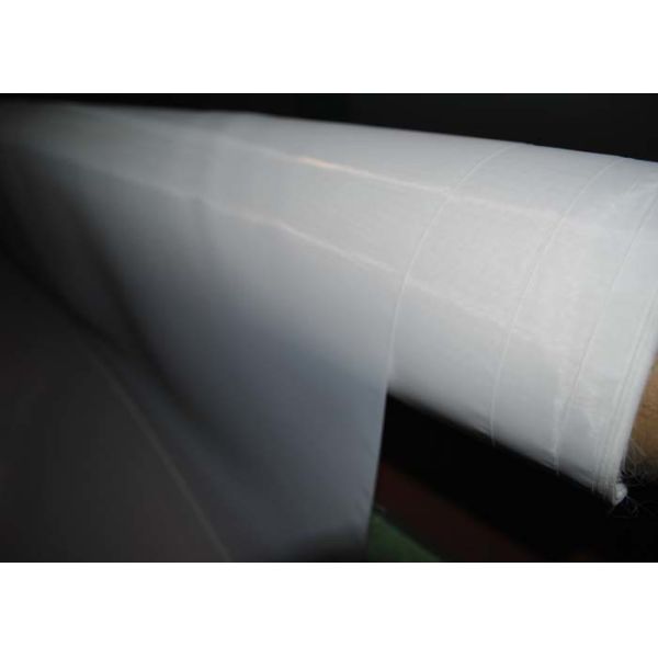 Quality Low Elasticity PET Silk Screen Mesh Roll With White Monofilament Polyester for sale
