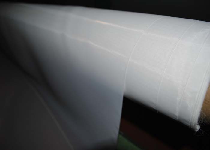 158 Micron 47T Polyester Mesh Fabric For Ceramic Printing , White / Yellow Color
