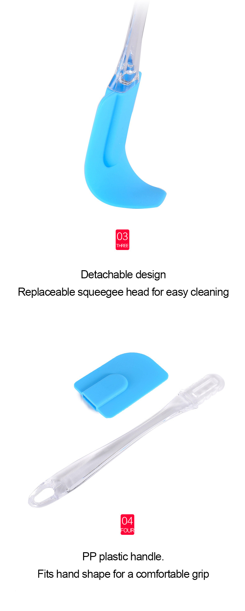Hygienic Solid Coating Food Grade Silicone Spatula Set