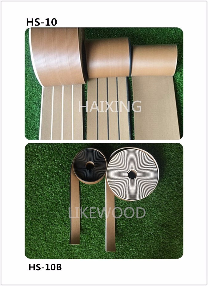 190mm/50mm Width Yacht Floor Durable and Stylish PVC Teak Decking for a Classy Look