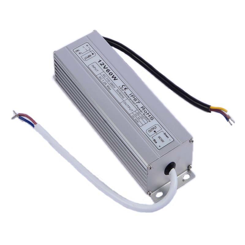 24v 60w Slim waterproof power supply IP67 LED transformer Adapter for LED Light