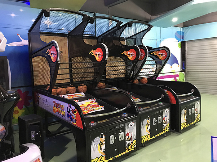 Professional Street Electric Arcade Basketball Game Machine with Metal Frame