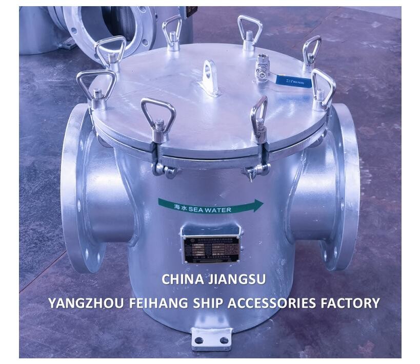 Main Engine Sea Water Strainer Szie-8"-Dn200 Carbon Steel Body Stainless Steel Filter