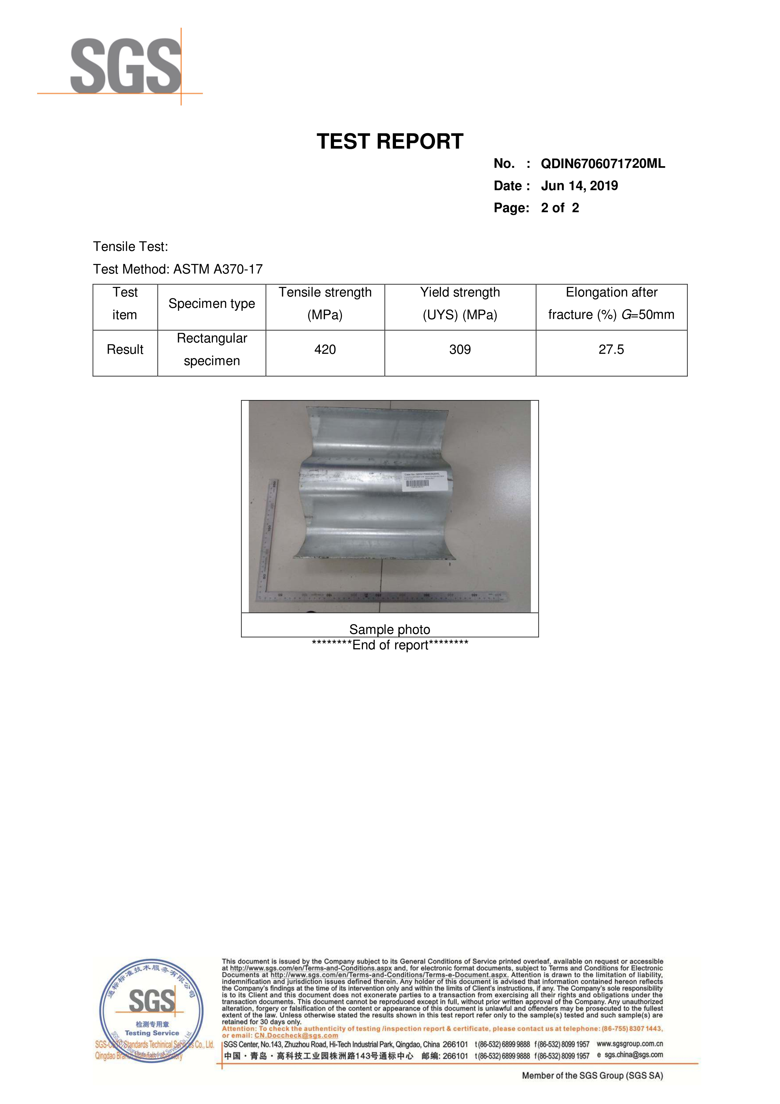 Hot Dip Zinc Coated Galvanized Steel Guardrail Spacer With ISO9001 2008 Certification