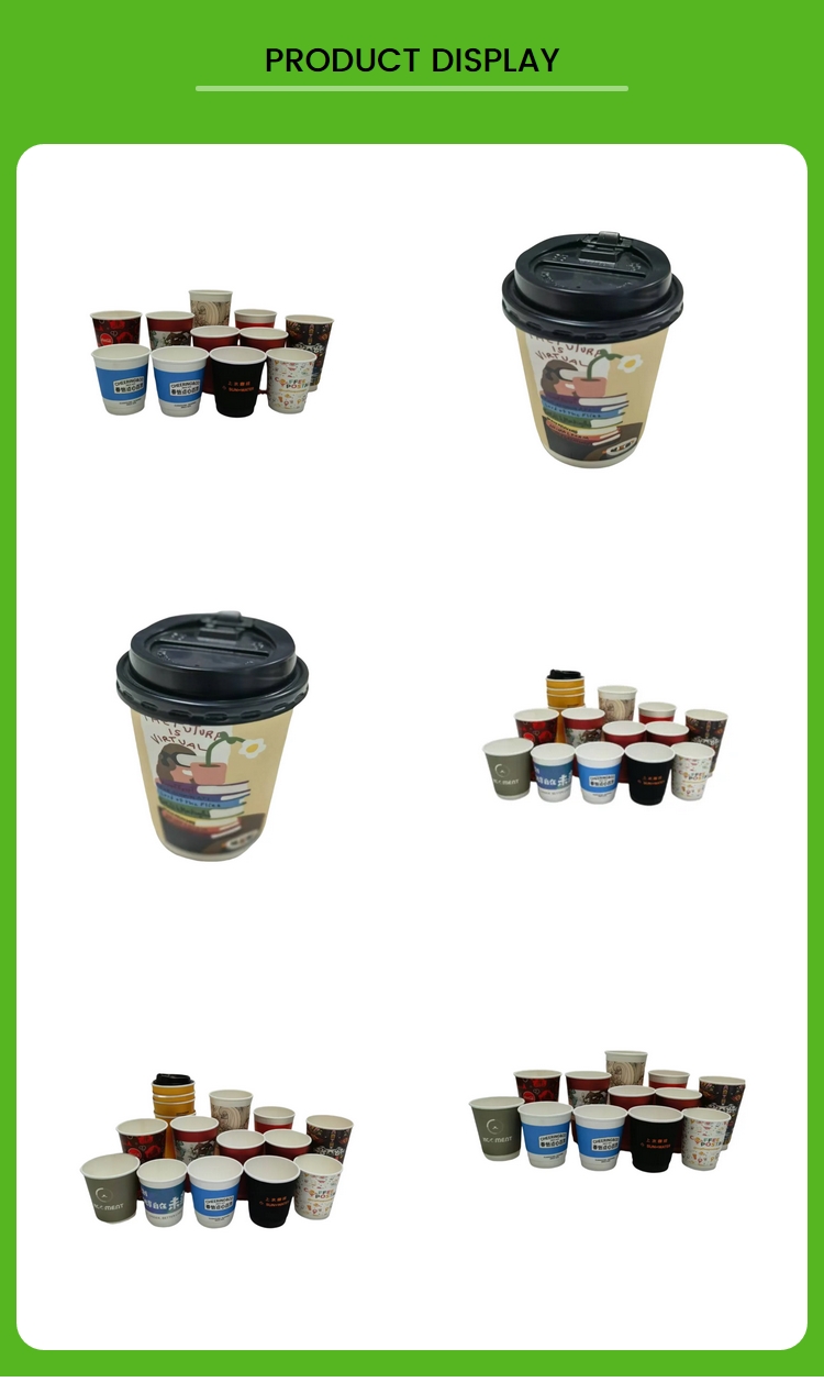 Embossed Food 16oz 390cc Paper Bowl Double Wall Kraft Paper Cups