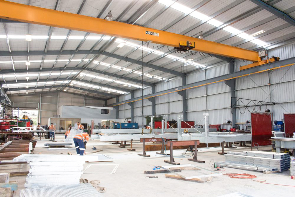 Prefab Metal Space Frame Q235 Q355B Grade Customized Steel Structure Workshops Factories