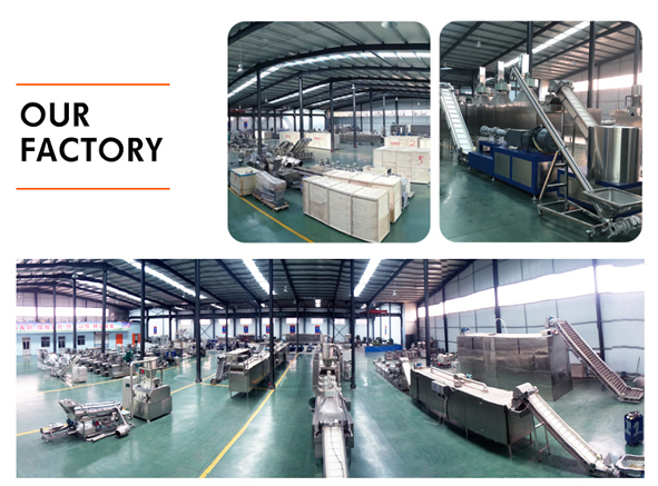 23*3*3m Twin Screw Extruder Puffed Corn Rice Puffing Chips Snacks Food Making Machine