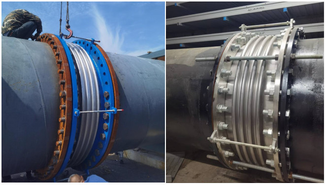 DN2000 PN10 Axial Bellow Expansion Joint With Expansion Of ±60mm For South To North Water Diversion Project