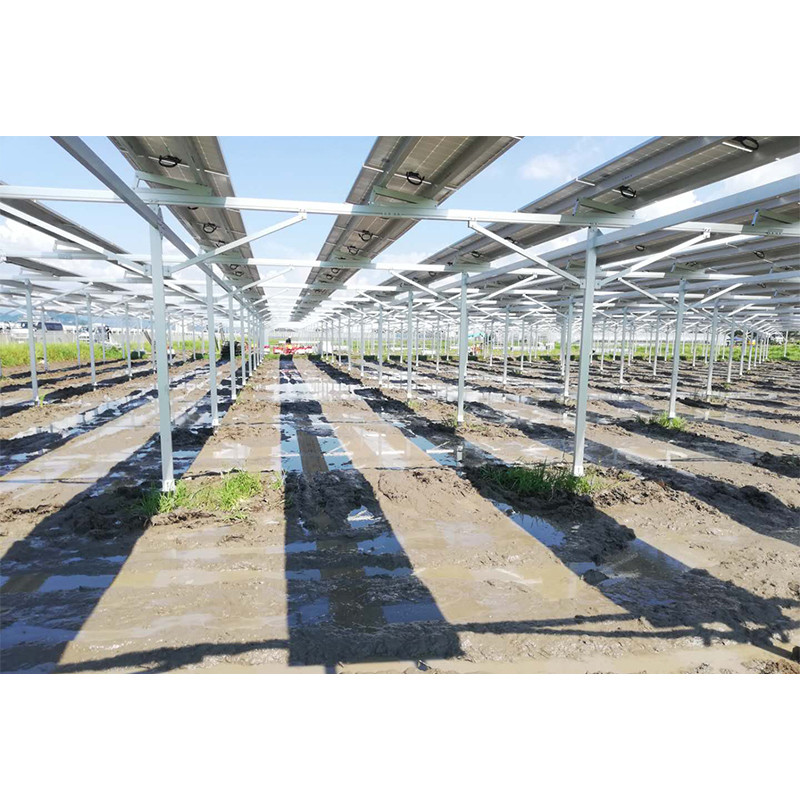 ISO Lightweight Galvanized Steel Ground mounted PV Systems solar bracket solar structure