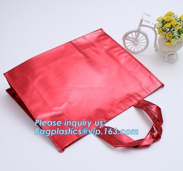 Custom Promotional shopping tote fabric polypropylene laminated pp non woven bag, Wholesale high promotion laminated rec