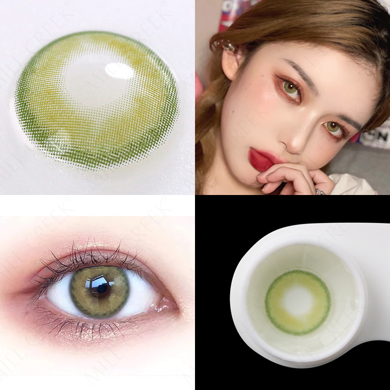 Mountain Gray Color Contact Lens Cycle Eye Contacts Cosmetic Lens Size 14mm