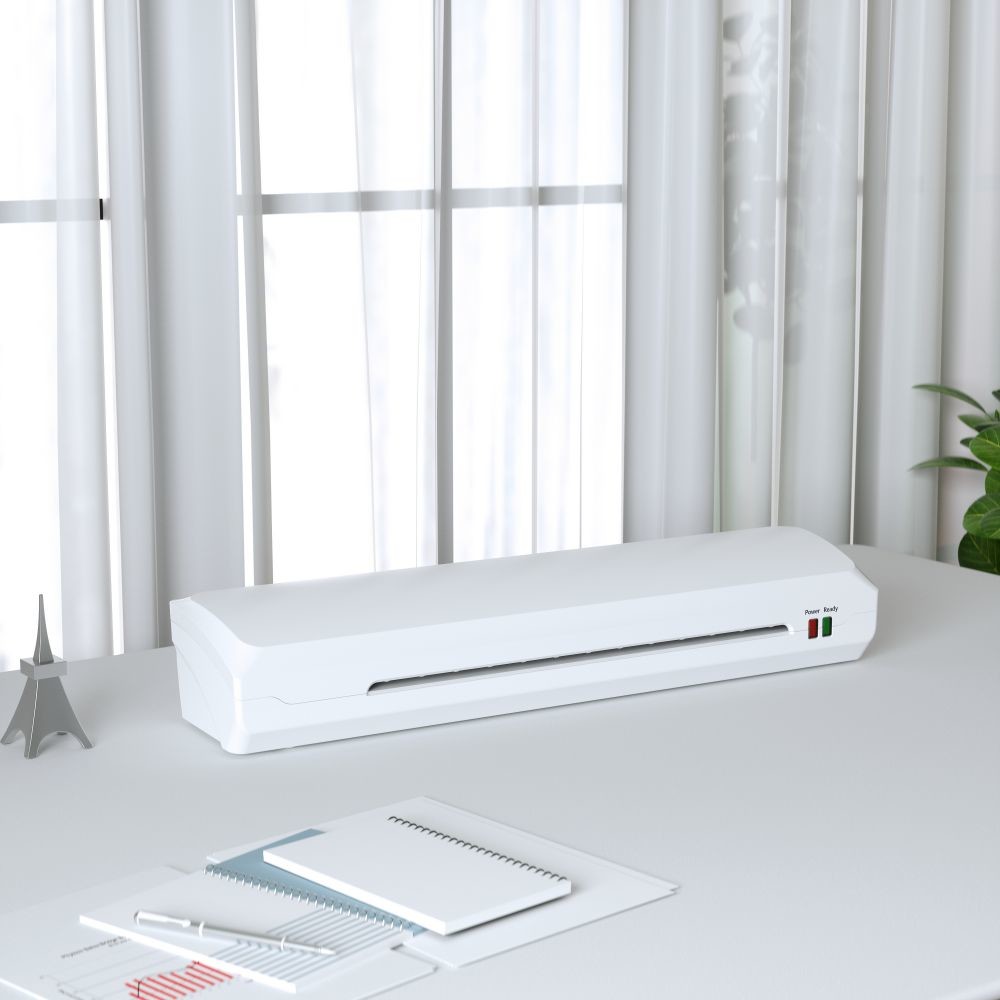 White A4 125mic Thermal Laminator Machine , 9 Inch Laminator For School