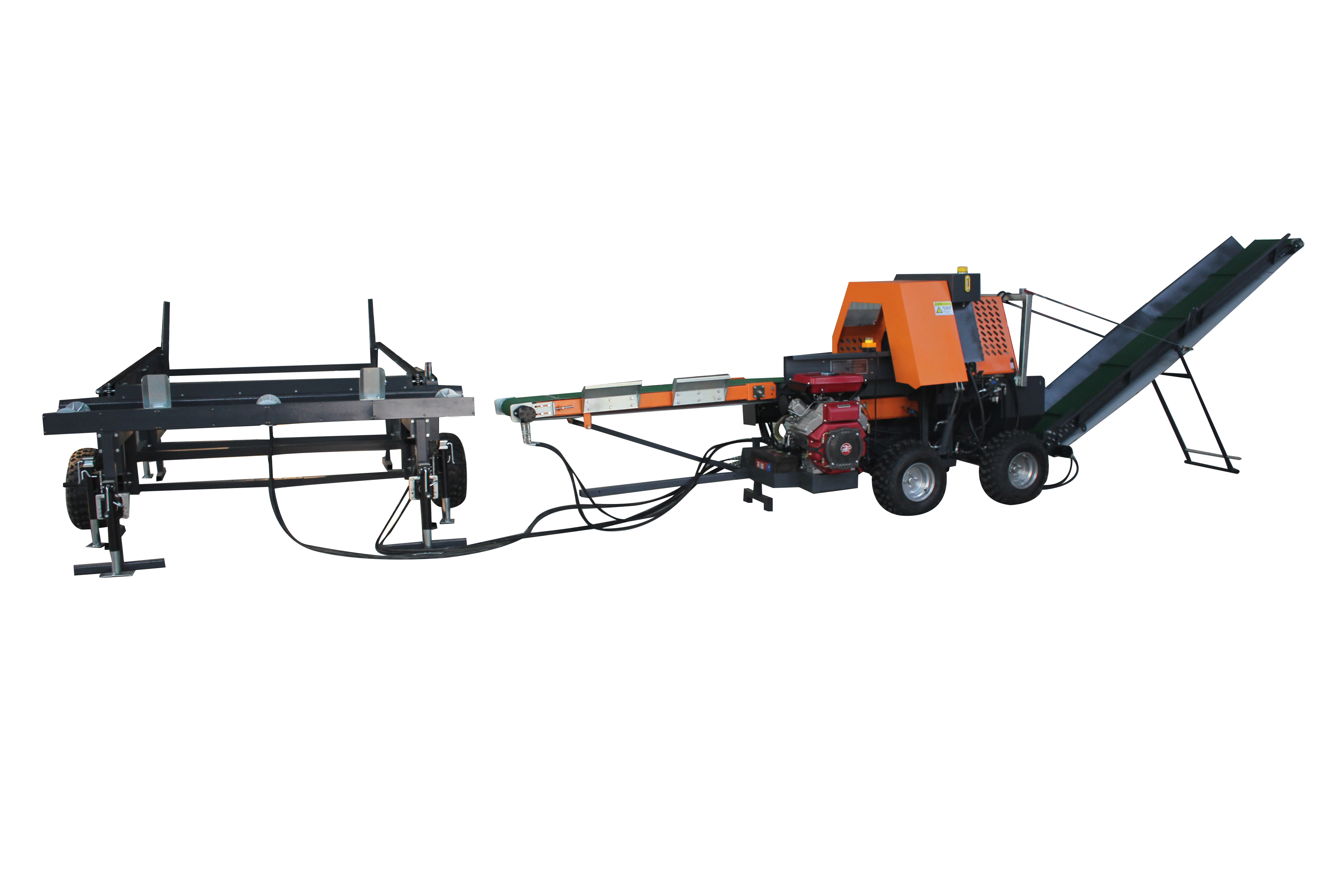 JIERUI 500mm Speed Firewood Processor 30T Wood Chipper Log Splitter for Log Splitting