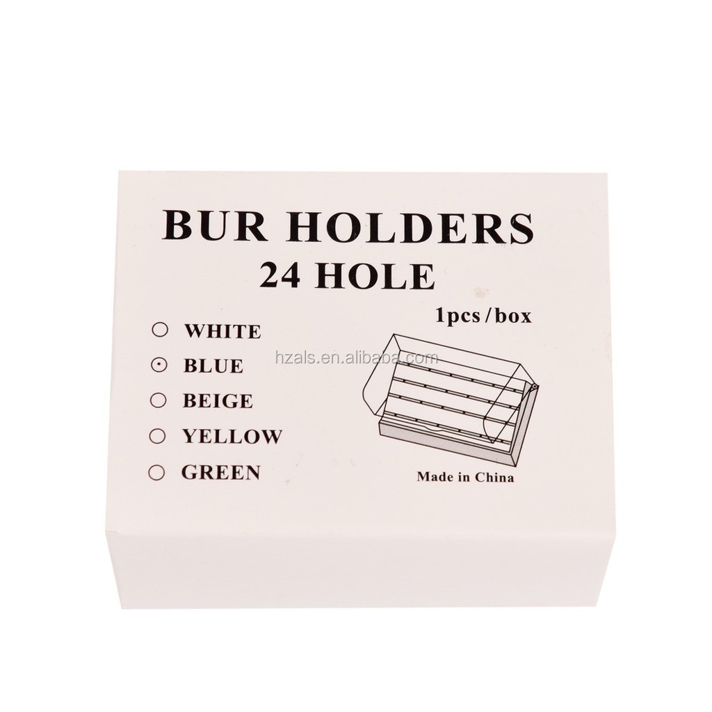 Assorted Round Dental Bur Block Holder Station box For Dental Lab