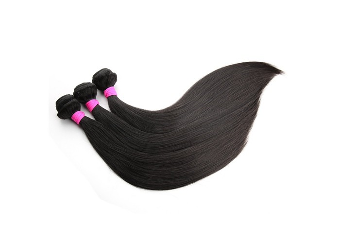 Silky Straight Grade 7A Brazilian Hair Weave / Virgin Hair Extensions