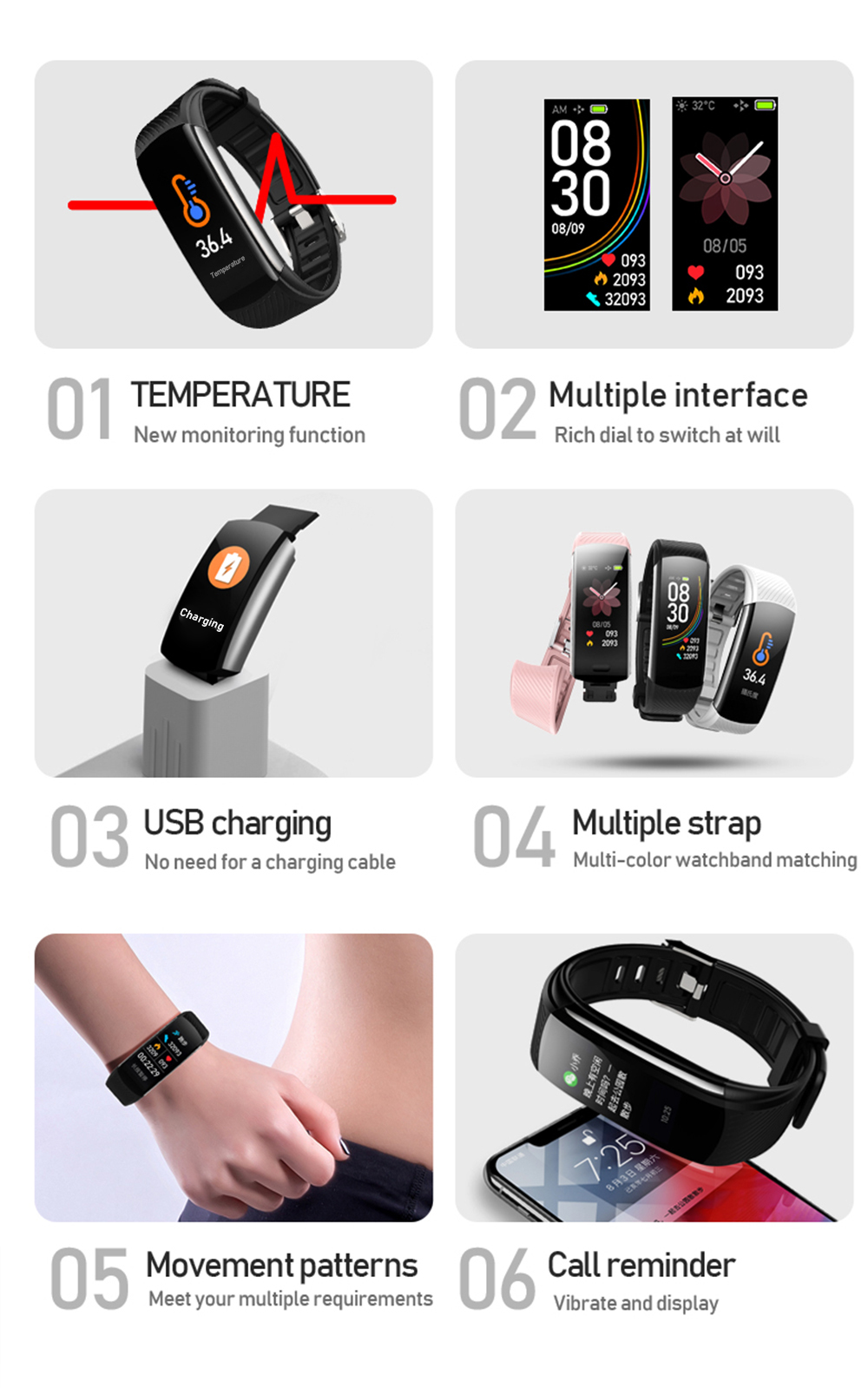 44mm W34 Smart Watch Track Heart Rate IWO 10 9 8 Mobile Wireless Series 4