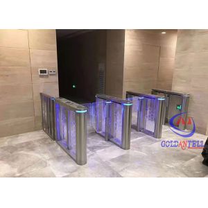 Gym Emergency Exit Swing Barrier Gate With Fingerprint Recognition