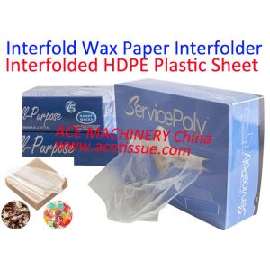 Automatic Interfolded HDPE Plastic Sheet Interfolding Machine For Bakery Tissue