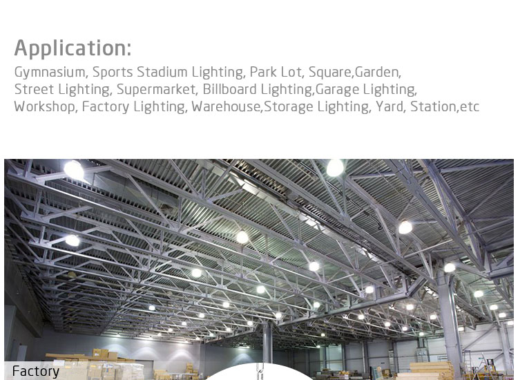 50000h Life Aluminum Heatsink 90W Industrial LED High Bay Light