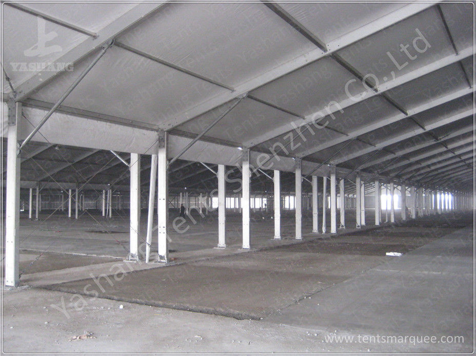 Side By Side Row 6000㎡ Large Industrial Tents High Performance ISO CE Certification