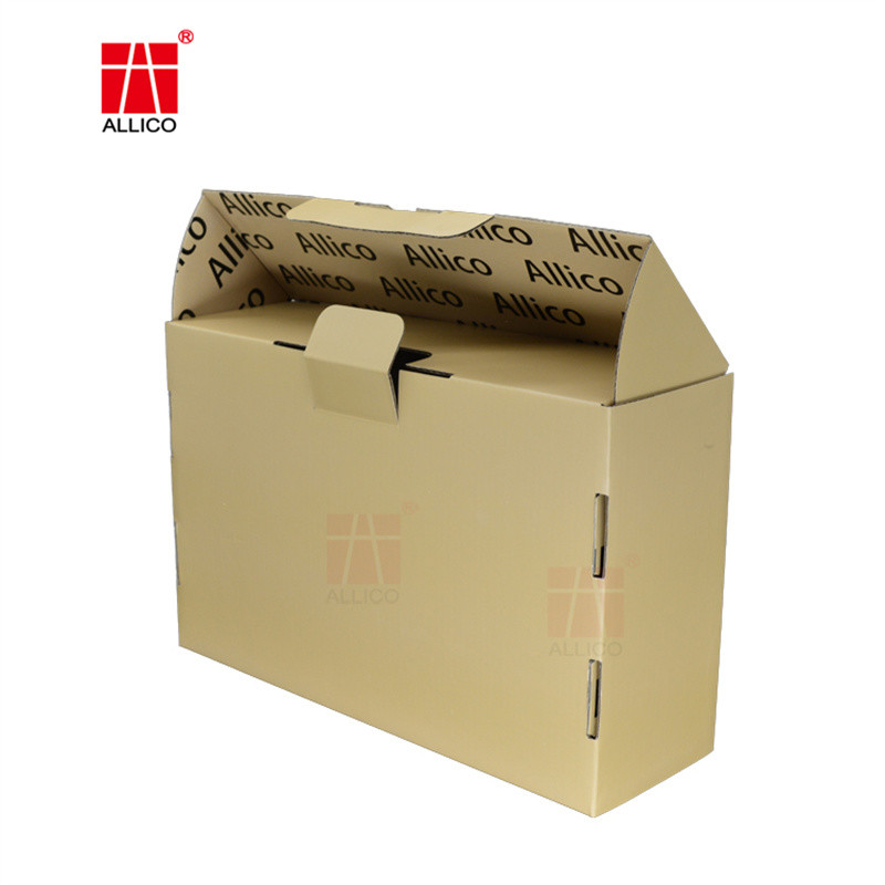 Book Shape Folding Box Printable Logo Gift Box Corrugated Packaging Box