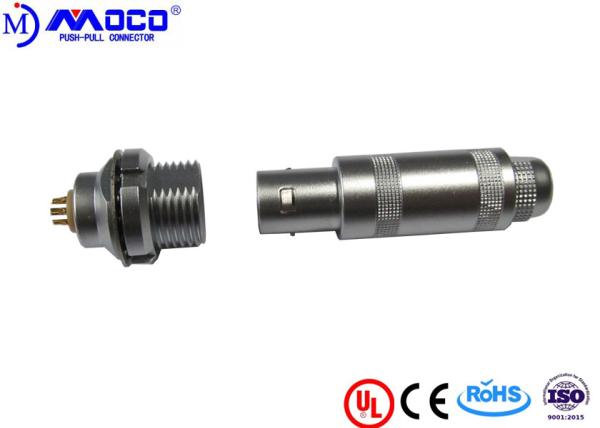 Male / Female Back Panel Mount Wire Connector , Electrical Quick Release