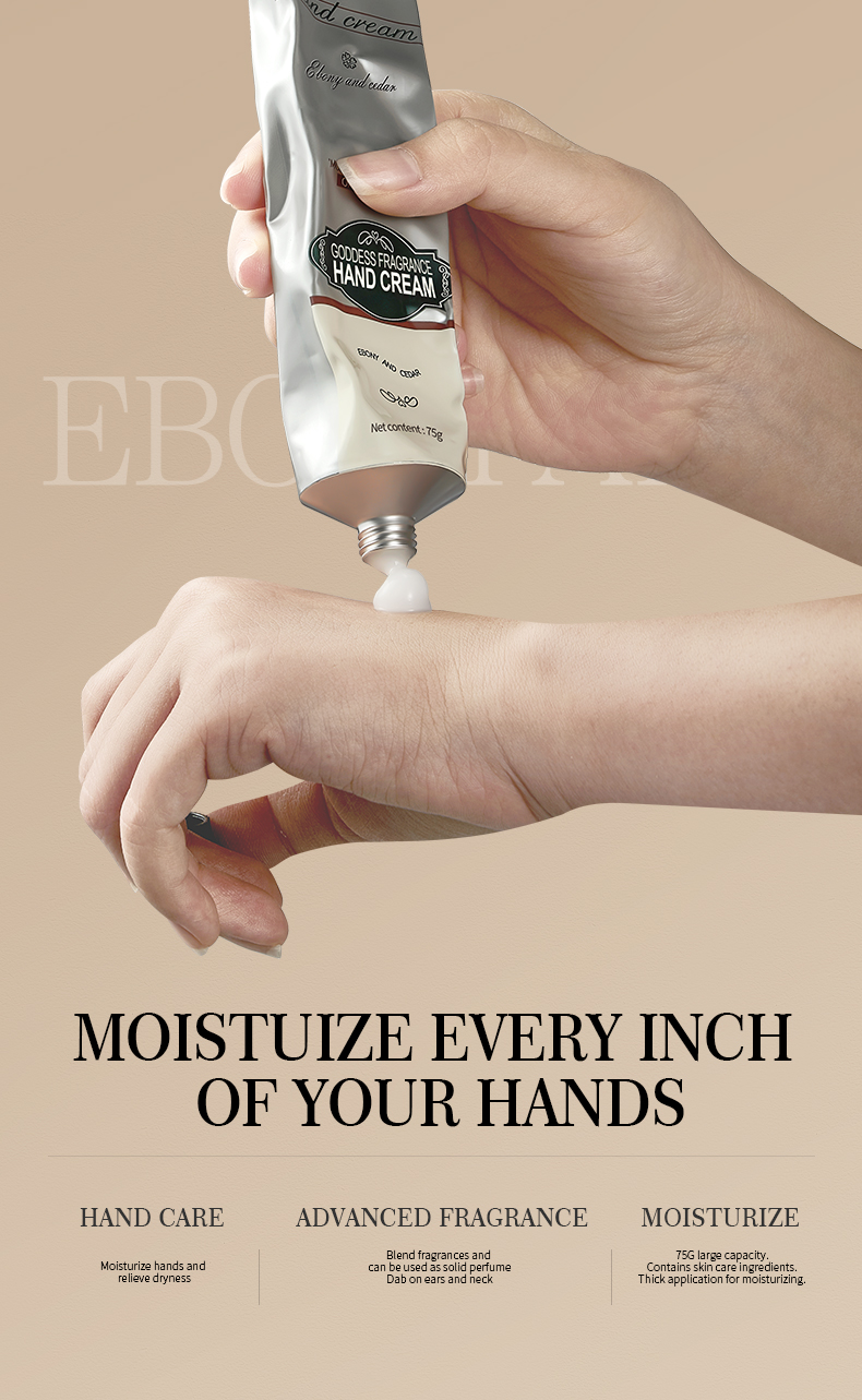 Private Label in Stock Hand Cream 75g 3 Flavors Hand Lotion Moisturizing Factory Wholesale
