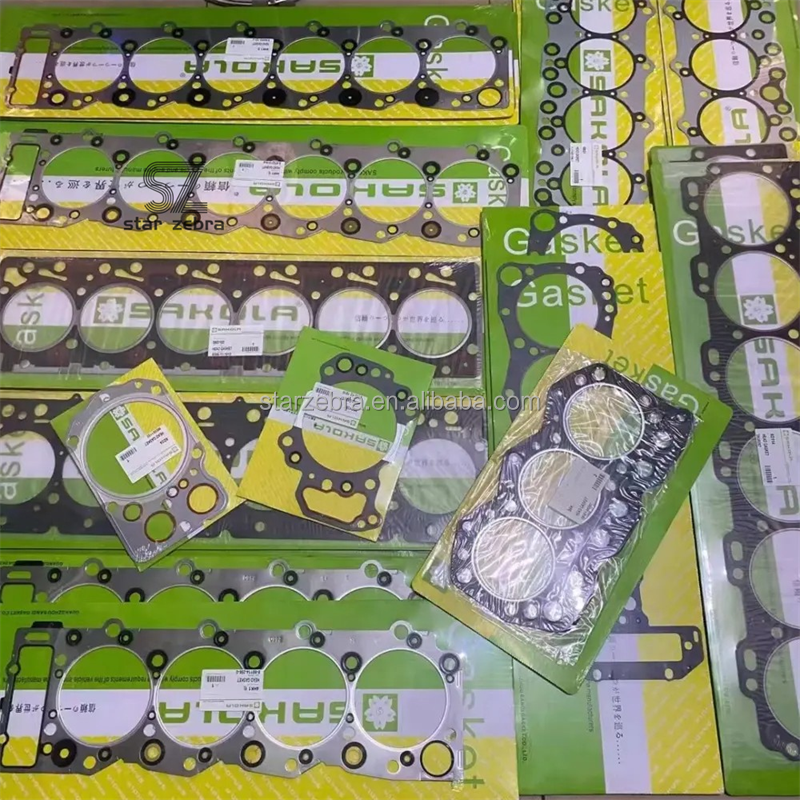 Professional and Customizable Excavator Engine Overhaul Package Four Matching Piston Steel Tile Cylinder Gasket Parts