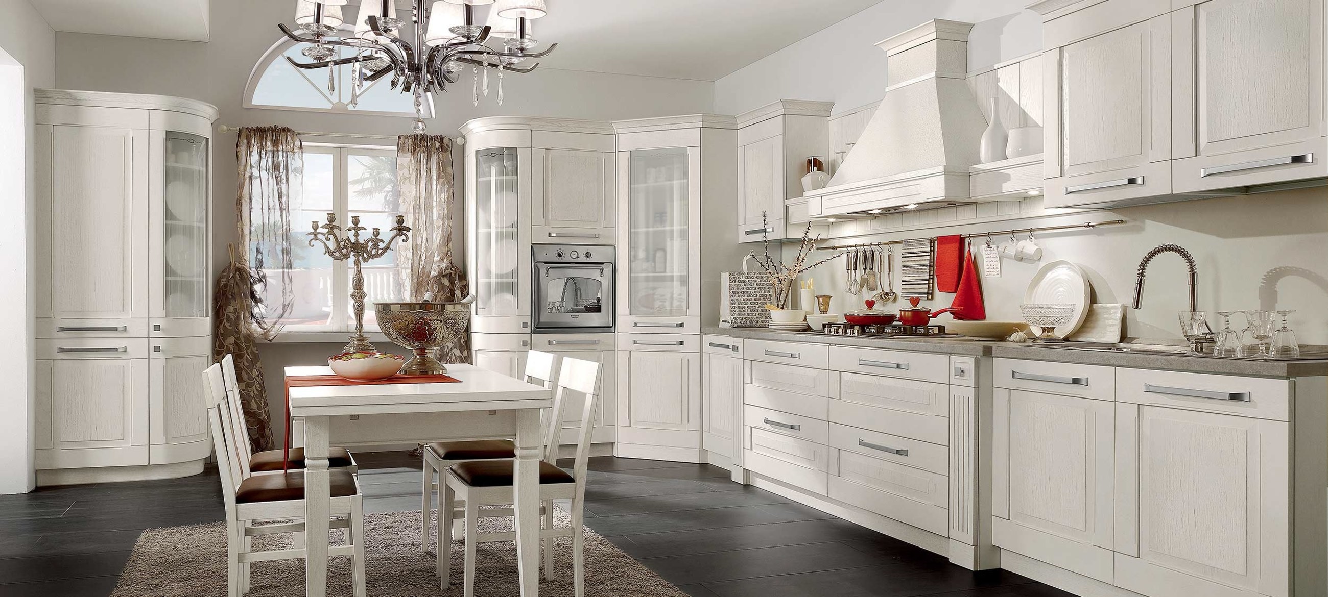 800MM Brown Modern Antique White Kitchen Cabinets PVC Modular Home Furniture