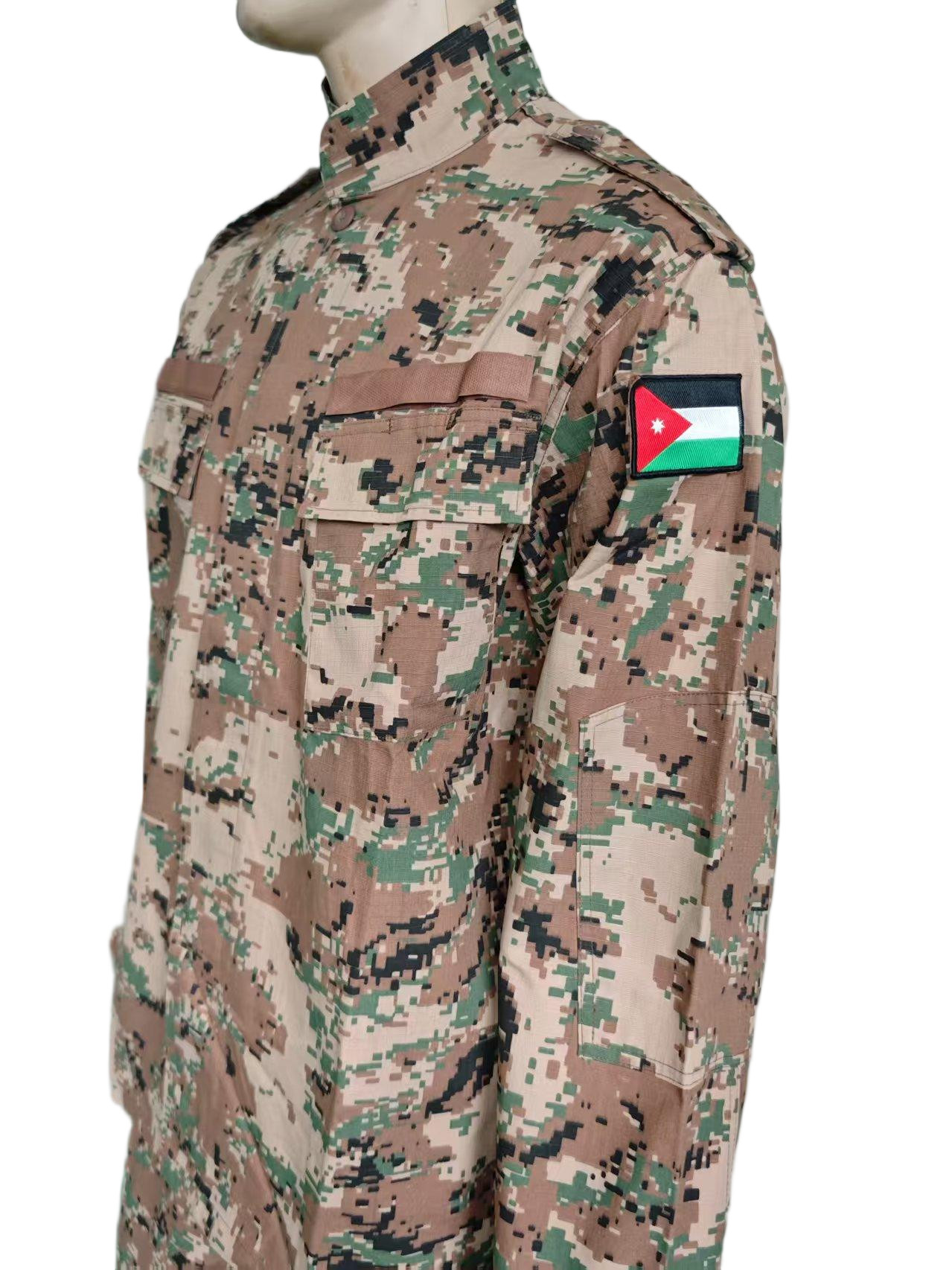 Digital Camouflage Military Training Uniform Set NC5050 Rip Stop Camouflage Tactical Fabric