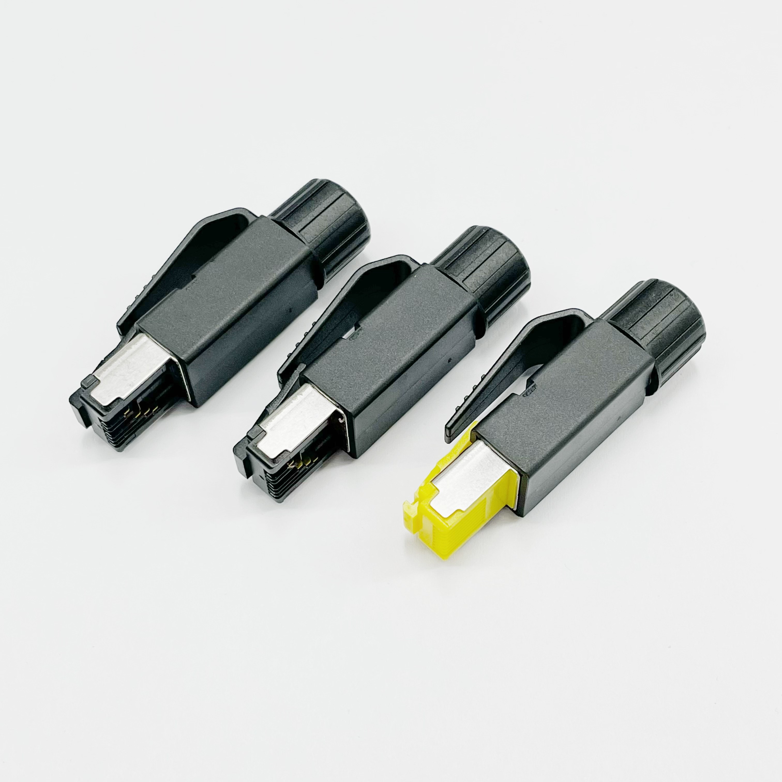 4pin 8pin Profinet Fast Connector Servo Motor Crimp/Solder Panels Voltage Temperature Resistant