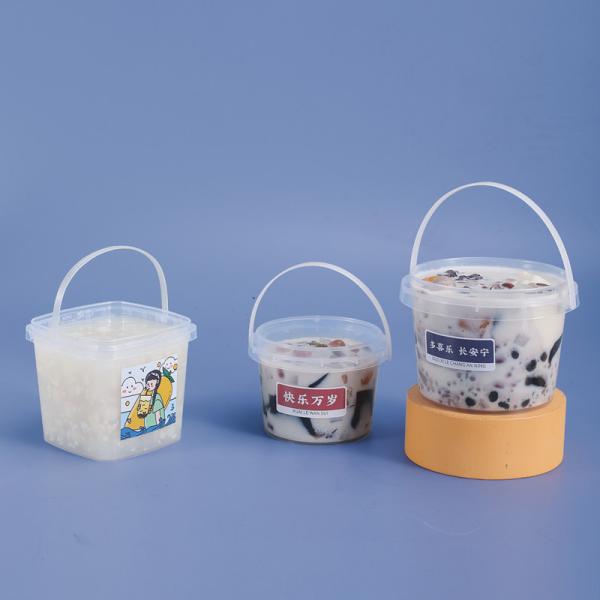 Sample Supplied Plastic Bucket Storage 280ml 500ml 1000ml Food Grade Color