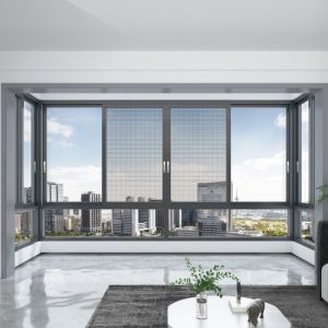 Soundproofing Function Custom Aluminium Sliding Windows with Tilt and Turn