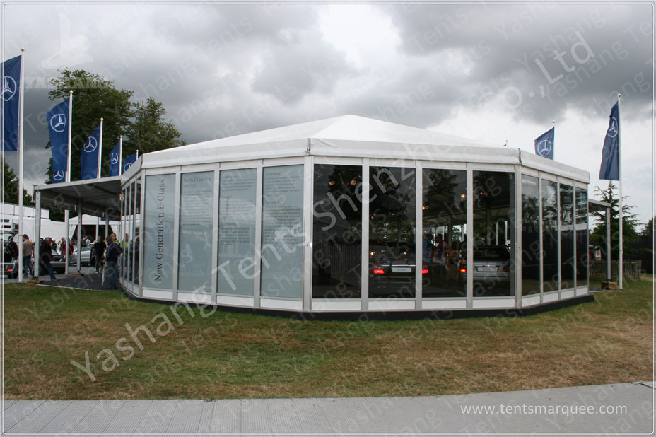 Water Proof White Event Tents , Lining Decoration Outside Canopy Tents For Events