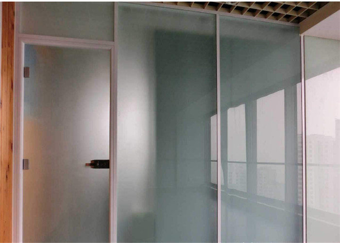 Safety Tempered Frosted Glass Sheets / Custom Frosted Glass For Bathroom Door