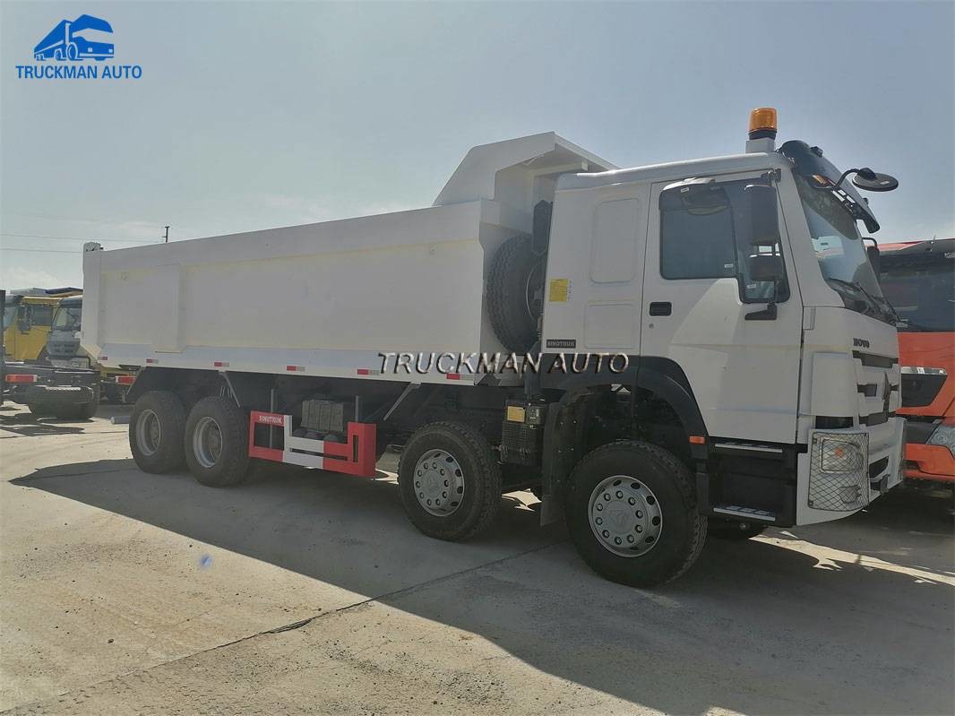 371HP 50 Tons SINOTRUK HOWO 8x4 Heavy Duty Dump Truck With U Shape Bucket