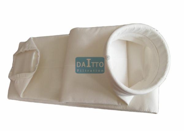 Waterproof Dust Collector Filter Bags Polyester Needle Felt Good Hydrolysis