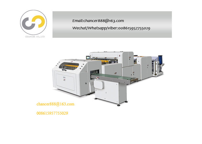 Automatic A3/A4 copy paper roll cutting machine, Roll to sheet cross cutting machine